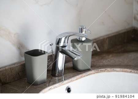 water faucet in the bathroom water faucet in the bathroom 91984104