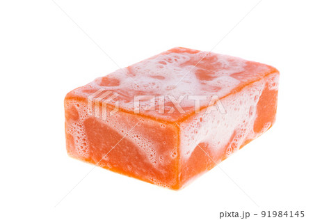 soap with foam isolated soap with foam isolated 91984145
