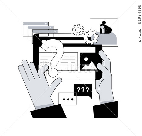FAQ abstract concept vector illustration....のイラスト素材 [91984399] - PIXTA