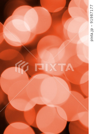 Abstract blurred of red glittering shine bulbs lights background. Blur of Christmas wallpaper decorations concept 91987177