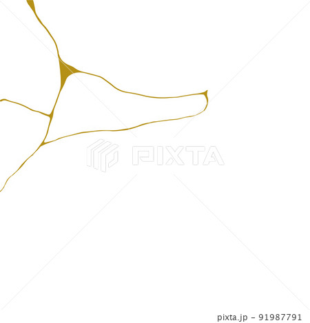 金継ぎの模様のベクターイラスト 91987791
