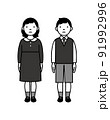 喪服の男の子・女の子 91992996