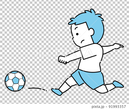 Boy playing soccer 3 Boy playing soccer 3 91993357