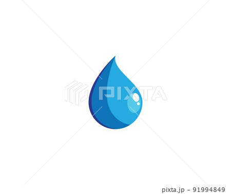 Water drop vector icon illustration 91994849