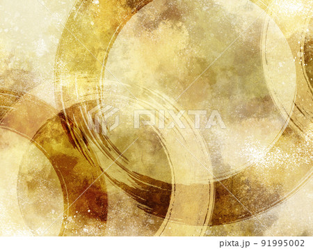 金箔の抽象的な和風背景 金箔の抽象的な和風背景 91995002