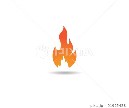 Fire symbol vector icon illustration 91995428