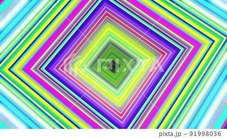 3d render. Abstract festive background with square frames form a complex structure flashing neon lights. Amazing beautiful bg. 3d render. Abstract festive background with square frames form a complex structure flashing neon lights. Amazing beautiful bg. 91998036