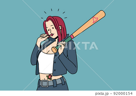 Bad girl with tattoos in open clothes Bad girl with tattoos in open clothes 92000154