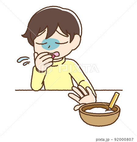 かわいいタッチの味覚過敏の男性 92000807