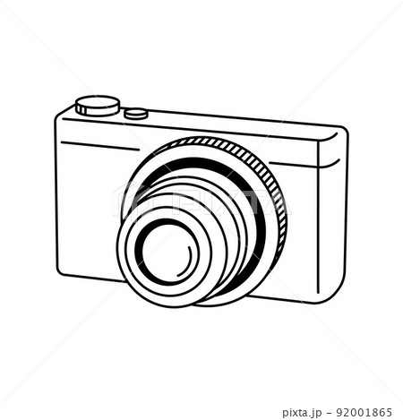Sketched Digital Camera Desktop Icon Stock Vector  Illustration of  isolated infographics 51798628