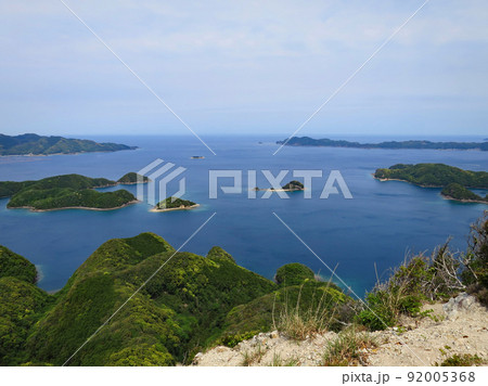 対馬・金田城 城山山頂眺望 92005368