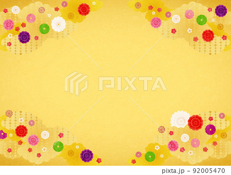 背景素材-和風2022-4金 背景素材-和風2022-4金 92005470