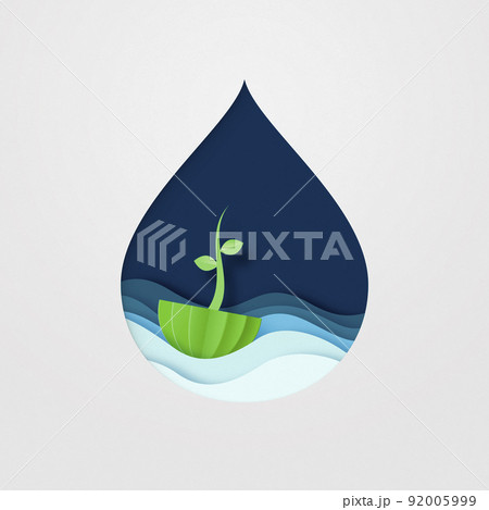 地球の水と自然の問題について考える　ペーパーカット 92005999