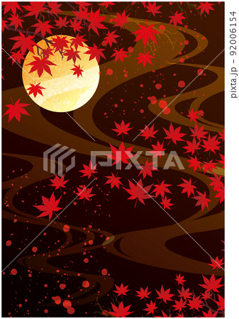 秋の紅葉　背景 92006154