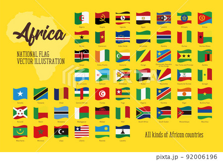 アフリカの国旗 アイコンセット 92006196