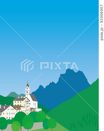 コッレ・サンタ・ルチア　colle　santa　lucia　ドロミーティ　dolomiti　イタリア 92006907