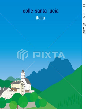 コッレ・サンタ・ルチア　colle　santa　lucia　ドロミーティ　dolomiti　イタリア 92006911
