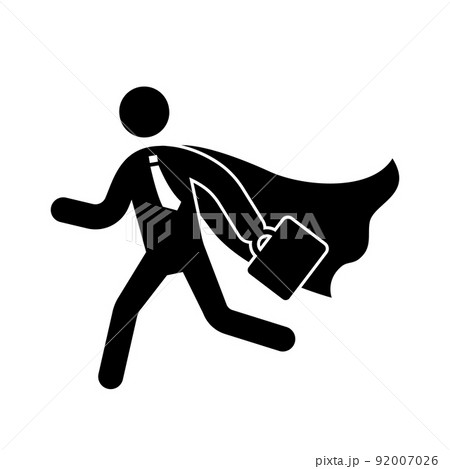 Superhero business pictogram man icon set. Superhero businessman flying stick figure. Victory worker, employer pictogram person Superhero business pictogram man icon set. Superhero businessman flying stick figure. Victory worker, employer pictogram person 92007026