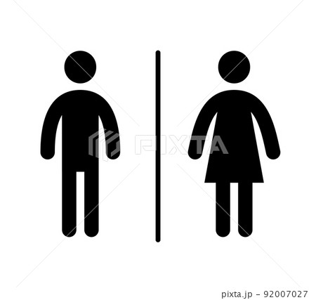 Wc toilet pictogram icon. Woman, man pictogram figure toilet, restroom, washroom wc icon. Boy, girl symbol restroom door sticker Wc toilet pictogram icon. Woman, man pictogram figure toilet, restroom, washroom wc icon. Boy, girl symbol restroom door sticker 92007027