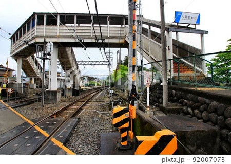 解体・撤去前の姿…鬼怒川線・大桑駅の跨線橋 解体・撤去前の姿…鬼怒川線・大桑駅の跨線橋 92007073