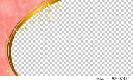 Gold note frame - Stock Illustration [92007435] - PIXTA