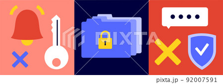 Wrong password concept Wrong password concept 92007591