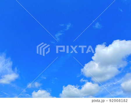 美しい青空と白い雲 美しい青空と白い雲 92008182