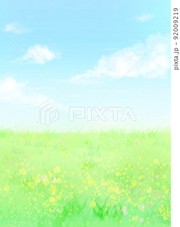 青空と草原(タテ) 青空と草原(タテ) 92009219