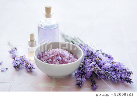 Aromatherapy lavender bath salt and massage oil Aromatherapy lavender bath salt and massage oil 92009233