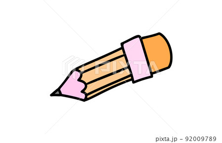 Sketch Pencil style Doodle. The concept of creating a drawing using. Print for a t-shirt or your design 92009789
