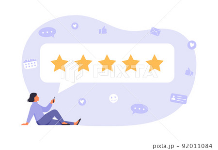 Customer satisfaction assessment concept. 92011084