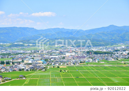 長野県佐久市野沢～中込駅周辺を望む(長野県佐久市)【2022.6】 92012022