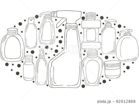 Monochrome medical illustrations. Coloring pages, black and white Monochrome medical illustrations. Coloring pages, black and white 92012868