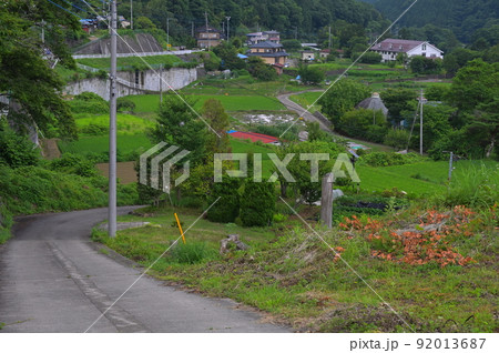 道志村の集落風景 92013687