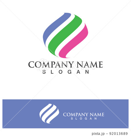 World globe logo and symbol vector eps10 World globe logo and symbol vector eps10 92013689