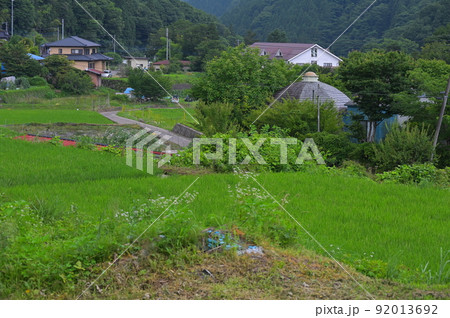 道志村の集落風景 道志村の集落風景 92013692