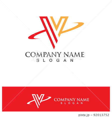 V Letter Logo Template vector 92013752