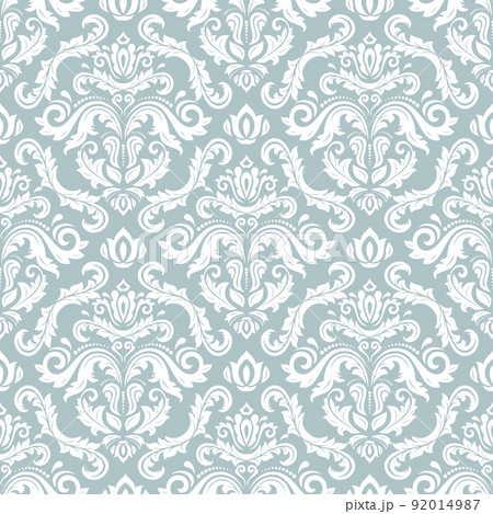 Orient Damask Seamless Vector Background With Arabesques Orient Damask Seamless Vector Background With Arabesques 92014987