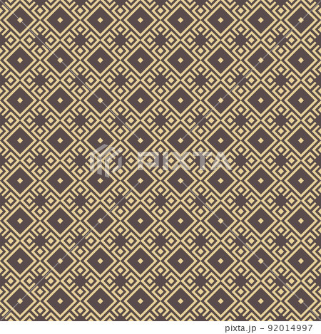 Seamless Abstract Geometric Vector Pattern With Rhombuses 92014997
