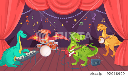 2206 S ST Dinosaur play music on theatre stage 2206 S ST Dinosaur play music on theatre stage 92018990