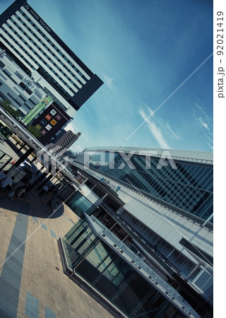 JR富山駅(駅ビル 駅ロータリー 円形の建物) JR富山駅(駅ビル 駅ロータリー 円形の建物) 92021419