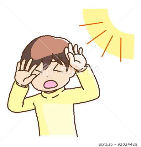 かわいいタッチの視覚過敏の男性 92024428