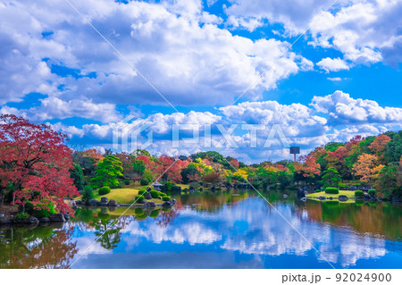 万博公園 日本庭園の紅葉 92024900