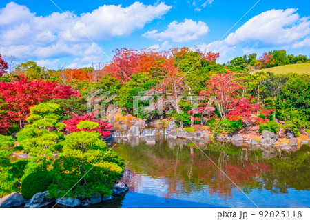 万博公園 日本庭園の紅葉 万博公園 日本庭園の紅葉 92025118