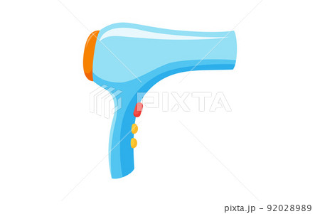 Hair dryer for different hair styles. Hair sallon blowdrier for professional stylists. Vector illustration Hair dryer for different hair styles. Hair sallon blowdrier for professional stylists. Vector illustration 92028989
