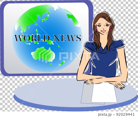 Newscaster to report in the media 92029441