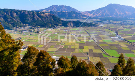 阿蘇パノラマ風景「城山展望所からの阿蘇山パノラマ風景」 阿蘇パノラマ風景「城山展望所からの阿蘇山パノラマ風景」 92030016
