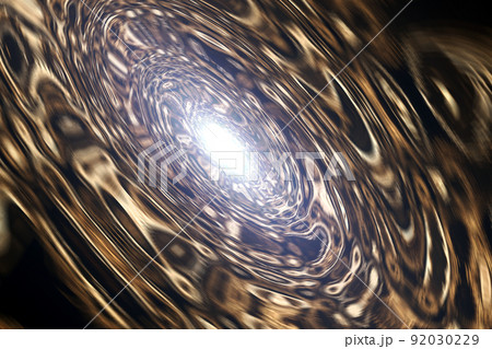 宇宙空間のワープをイメージした背景素材（ワームホール のイメージ） 92030229
