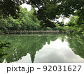 反射の綺麗な井の頭公園の池 92031627