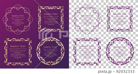 Luxury card design. Antique decorative design. Elegant edge pattern. Luxury card design. Antique decorative design. Elegant edge pattern. 92032333